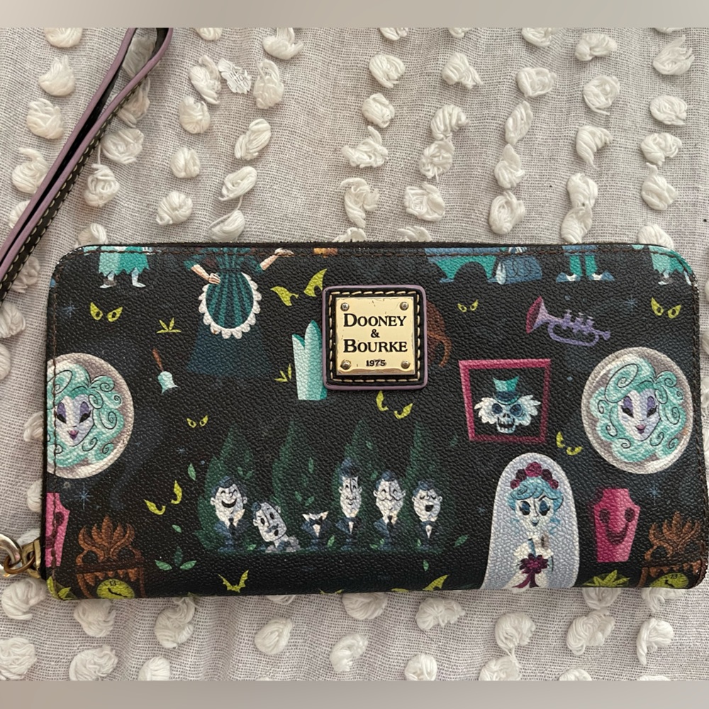 Disney Haunted Mansion Dooney and Burke wristlet